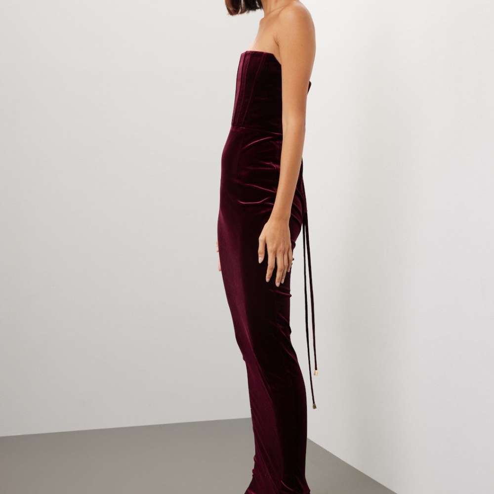 Bronx and Banco Florentina Corset Gown in Scarlet, M - Picture 3 of 14